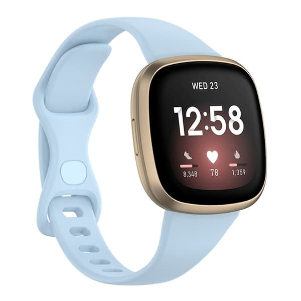 Fitbit Versa 4 / Sense enkelt klockarmband - Lilac Purple Storlek: S Blå