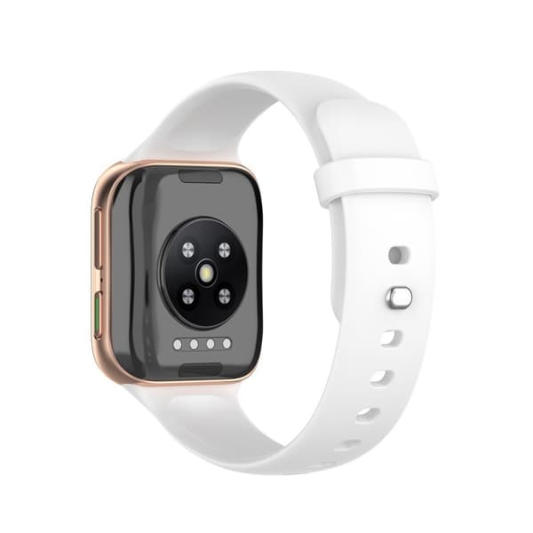 Oppo Watch (46mm) simple silikone rem - hvid White