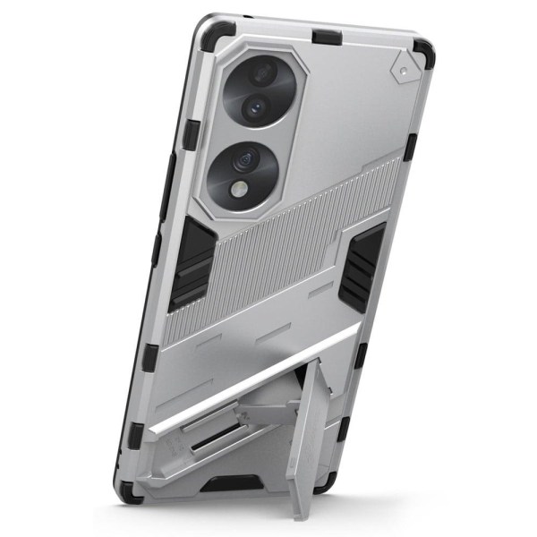 Shockproof Hybrid Suojakuori With A Modern Touch For Honor 70 - Silver grey