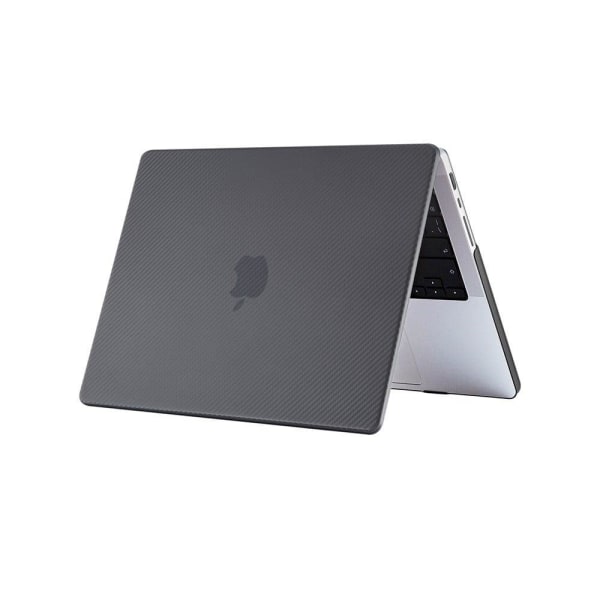 MacBook Pro 16 M1 Max / M1 Pro (A2485, 2021) cover i kulfiber-stil - Sort Black