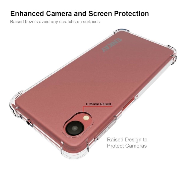 ENKAY klart faldsikkert etui til Samsung Galaxy A23 5G / A23e Transparent