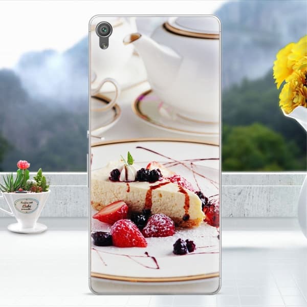 Sony Xperia XA Deksel laget av silikon - Frukt kake Multicolor