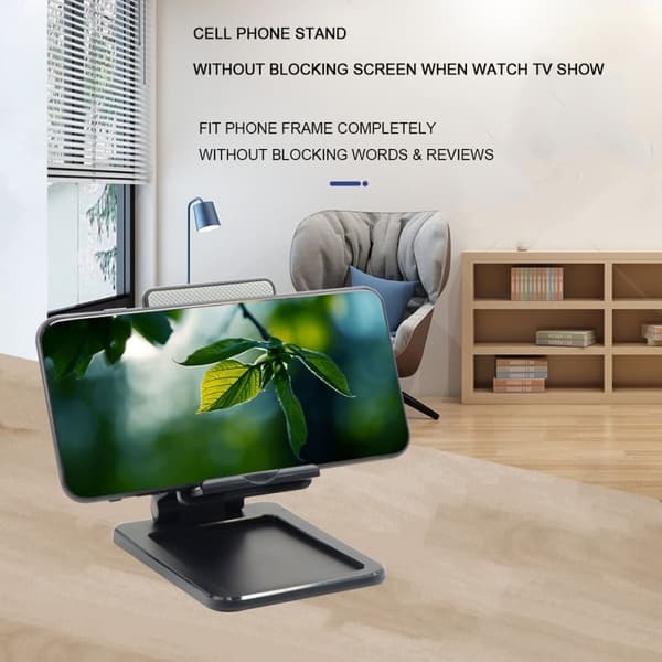Universelt foldbart beslag til mobiltelefon/tablet - Hvid White