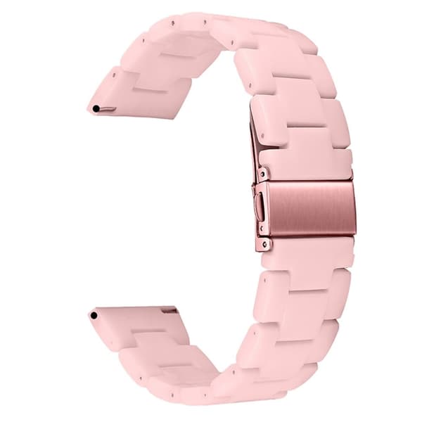 20 mm glat resin urrem til Amazfit-ur - Lyserød Pink