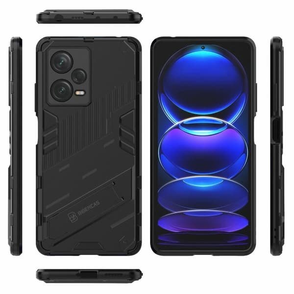 Støtsikkert hybriddeksel for Xiaomi Redmi Note 12 Pro Plus - Svart Black