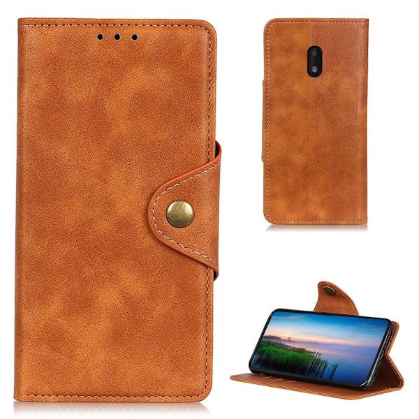 Alpha Nokia C1 Plus Flip etui - Brun Brown