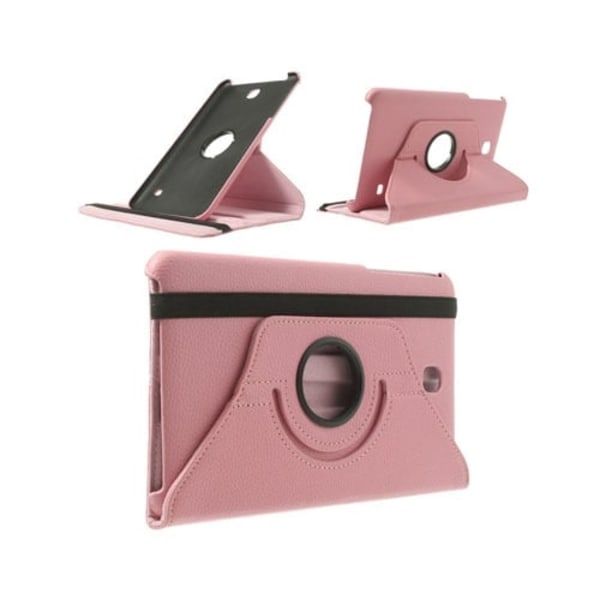 3-Sixty (Rosa) Samsung Galaxy Tab 4 8.0 Läderfodral Rosa