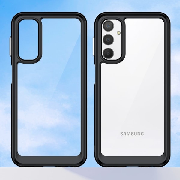 Samsung Galaxy A24 4G smart akryl cover - Sort Black