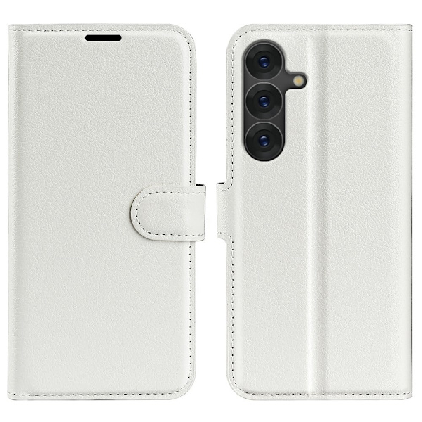 Klassisk Samsung Galaxy S25 Plus flip etui - Hvid White