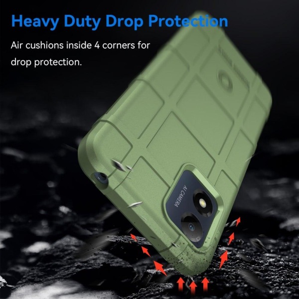 Rugged Shield Suojakotelo Motorola Moto E13 - Vihreä Green