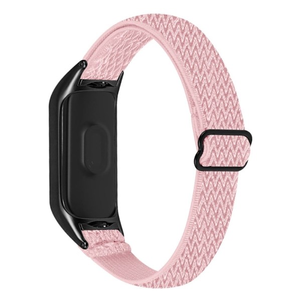 Xiaomi Mi Band 7 elastisk nylon-urrem - Lyserød Pink