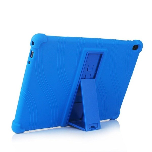 Silikoni slide-out kickstand design tapauksessa Lenovo Tab M10 - Vihreä Green