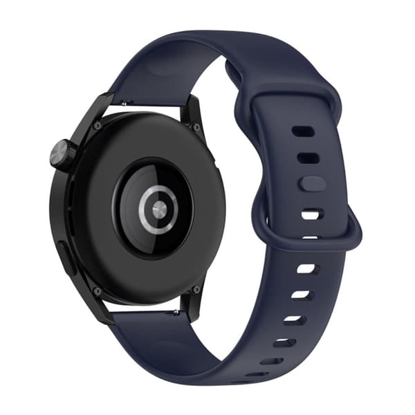 Enkelt klockarmband i silikon för Huawei Watch - Mörkblå Blå