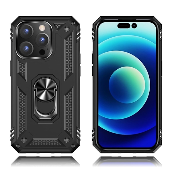 Bofink Combat iPhone 14 Pro Etui - Svart Black