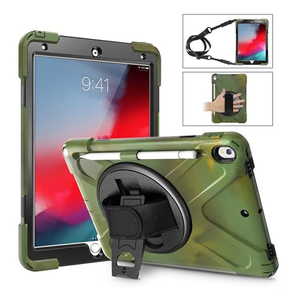 iPad Air (2019) 360 X-Form Kombo Etui - Militærgrønn Green