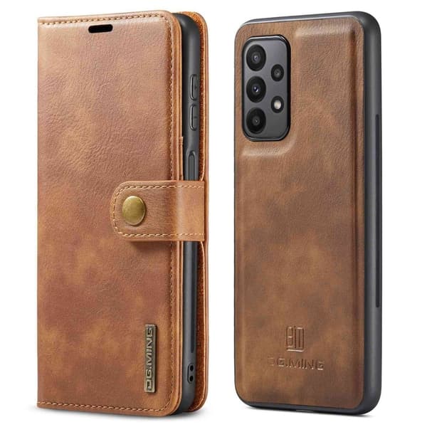 DG.MING Samsung Galaxy A23 2-i-1 etui med pung - Brun Brown
