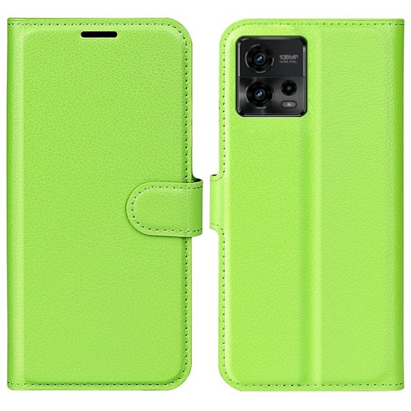 Klassisk Motorola Moto G72 Flip Etui - Grøn Green