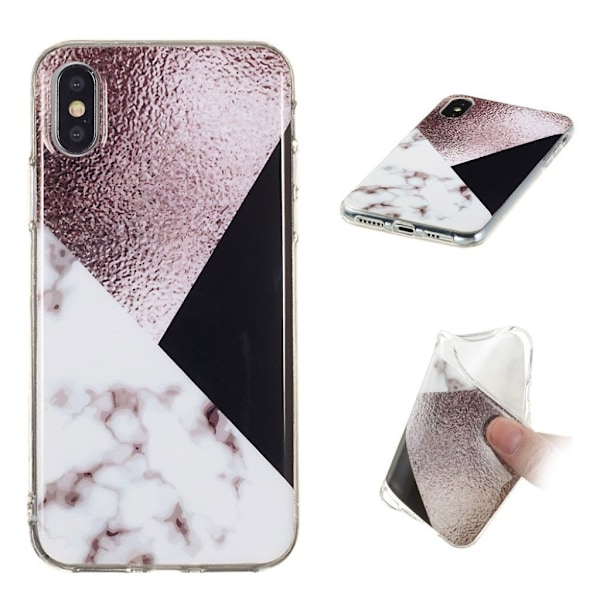 iPhone Xs Max Mykt Etui Med Marmormønster - Design I Multicolor