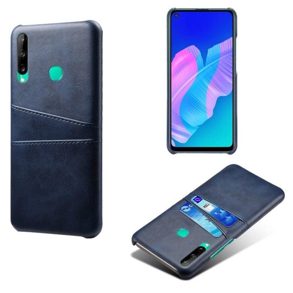 Dual Card Cover - Huawei P40 Lite E - Mørkeblå Blue