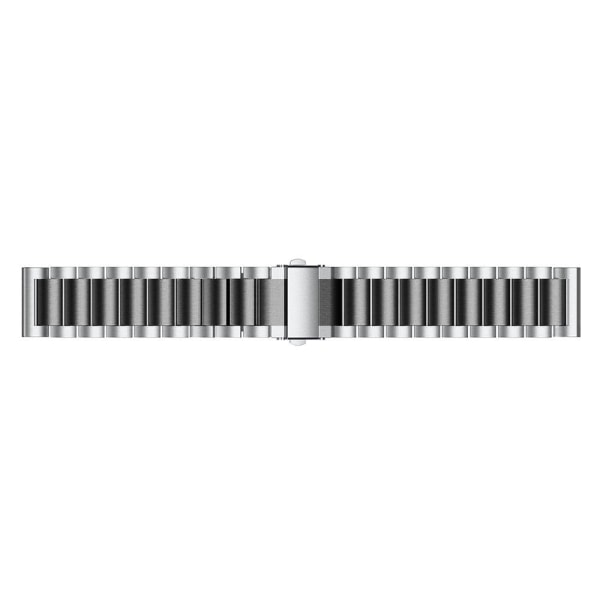 Stainless steel watch strap for Garmin Vivomove Luxe - Black / Silver Black