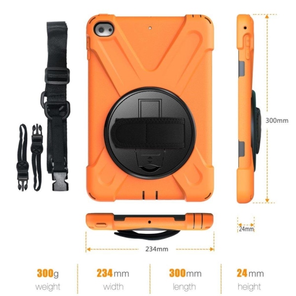 iPad Mini (2019) X-Shape silicone case - Orange Orange