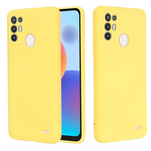 Matte Liquid silikone cover til ZTE Blade A52 - Gul Yellow