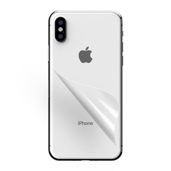 iPhone Xs Max kristall klar skyddsfilm för mobilens baksida - 3s Transparent