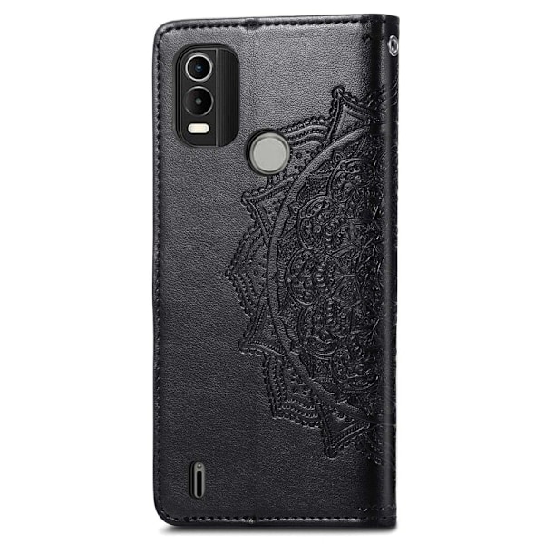 Mandala läder Nokia C21 Plus fodral - Svart Svart