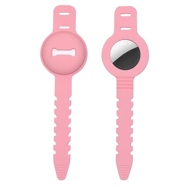 AirTags silikonöverdrag med benformad design - Rosa Rosa