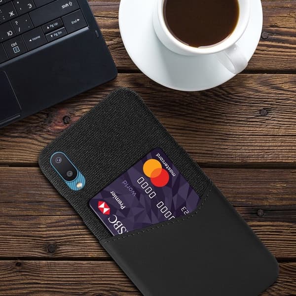 Bofink Samsung Galaxy M02 / A02 Kortcover - Sort Black