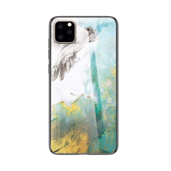 Fantasy Marble iPhone 11 Pro Max deksel - Flying Pigeon Multicolor