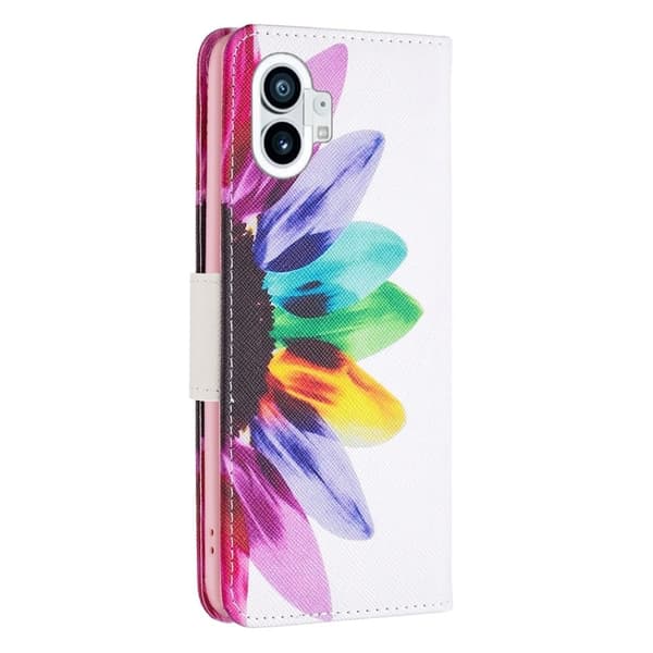 Wonderland Nothing Phone (1) Flip Etui - Solsikke Multicolor