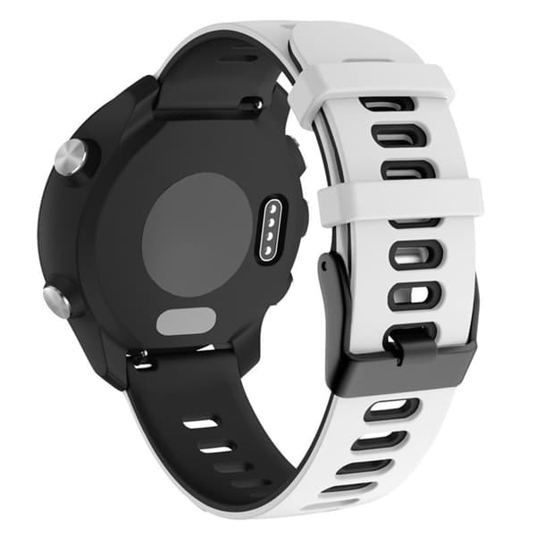 Dual-color silikone urrem Samsung Galaxy Watch 5 (44mm) / (40mm) / Pro - Hvid / Sort White