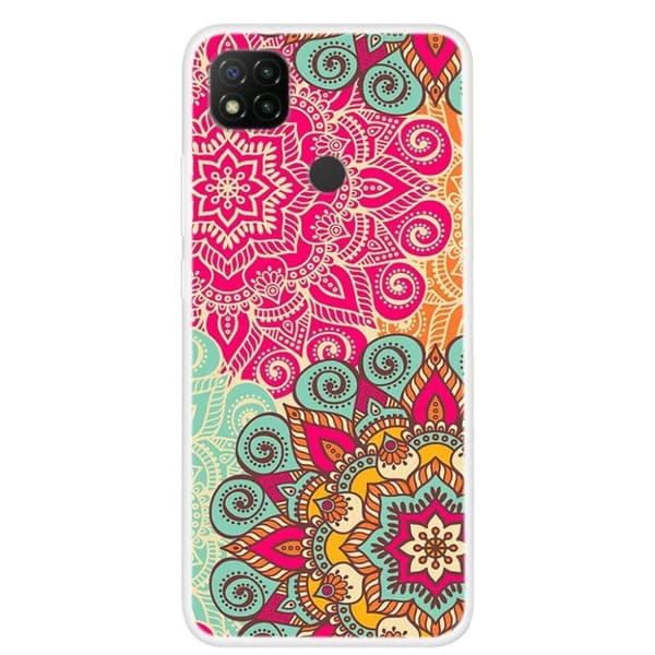 Deco Xiaomi Redmi 9C Etui - Fargerik Mandala Multicolor