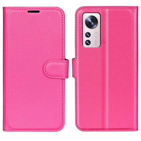 Classic Xiaomi 12 Lite flip kuoret - Ruusu Pink