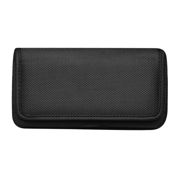 Universal vandret bæltetaske i oxfordstof - Størrelse: L Black