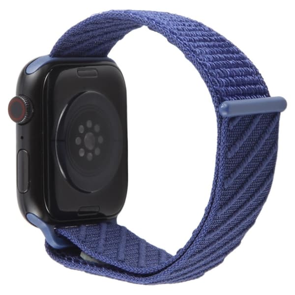 Klockarmband Apple Watch Series 49mm - 45mm - 44mm - 42mm Nylon Sport Loop Strap - Mörkblå Blå