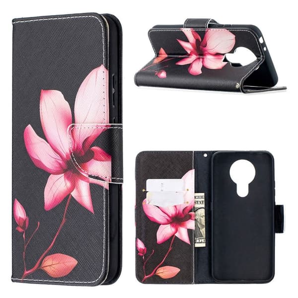 Wonderland Nokia 3.4 Flippetui - Livlig Blomst Pink