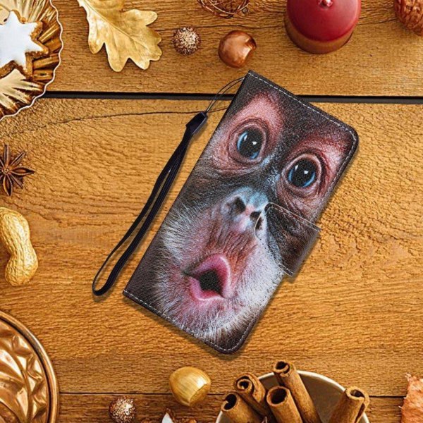 Wonderland Samsung Galaxy A51 flip case - Monkey Brown