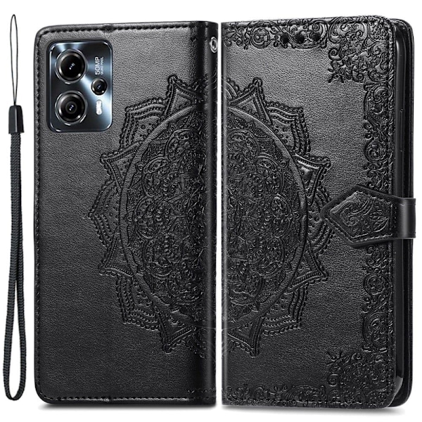 Mandala Motorola Moto G23 / G13 Flip Etui - Sort Black