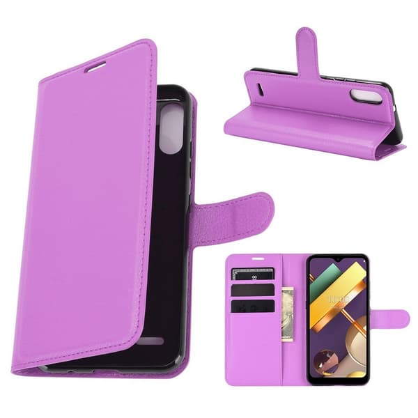 Classic LG K22 flip etui - lilla Purple