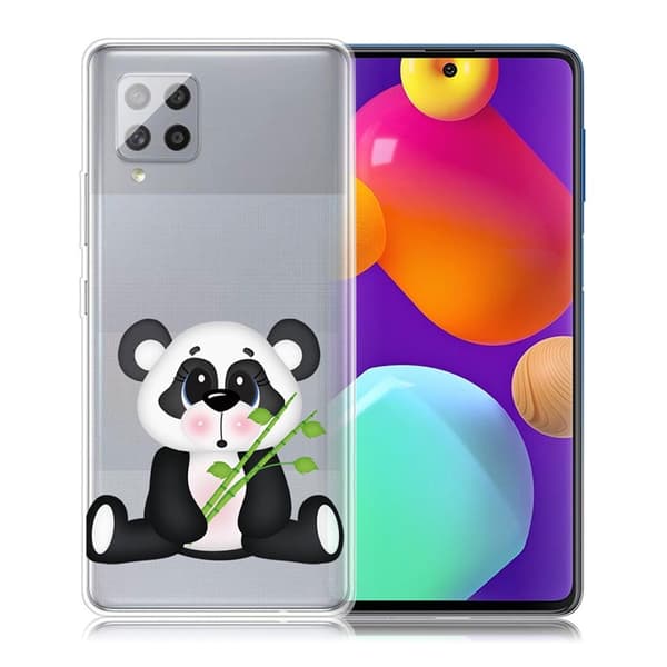 Deco Samsung Galaxy M62 / F62 Etui - Panda White