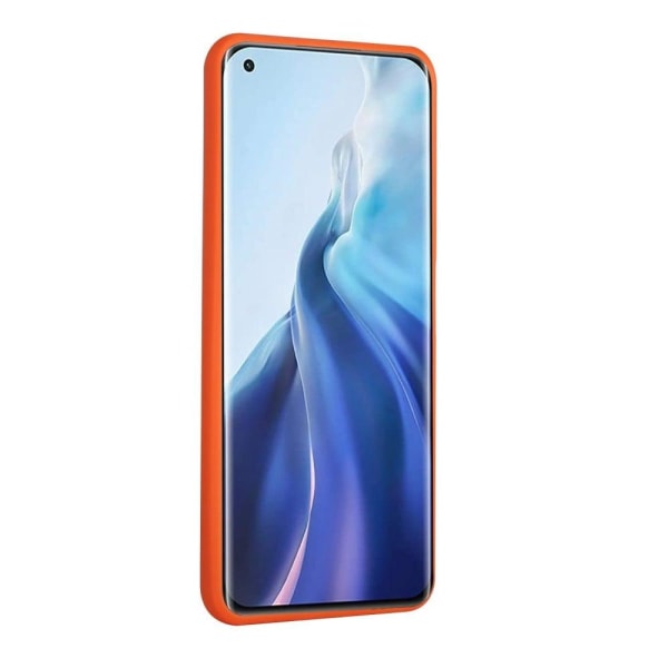 Cover med Kortholder til Xiaomi 11 Lite 5g Ne / Mi 11 Lite 5g / 11 Lite - Orange Orange