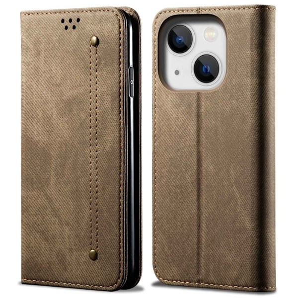 Jeans iPhone 14 Plus fodral - Brun Brun