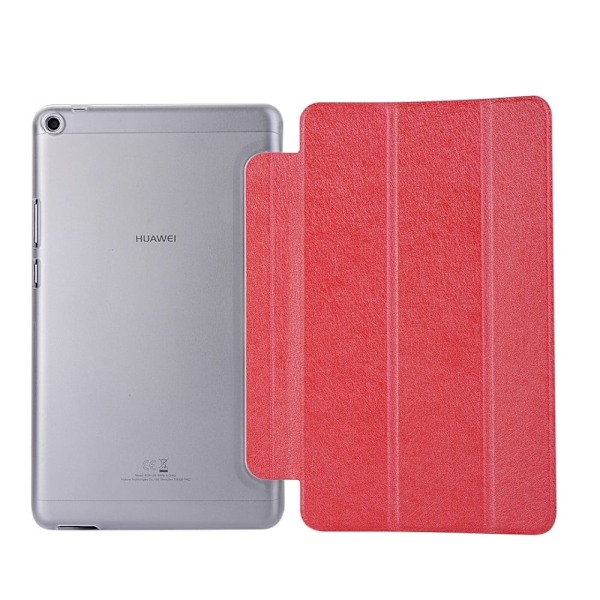 Huawei MediaPad T3 8.0 moderni nahkakotelo - Punainen Red