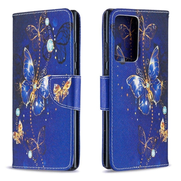 Wonderland Samsung Galaxy Note 20 Ultra flip case - Dark Blue Bu Blue
