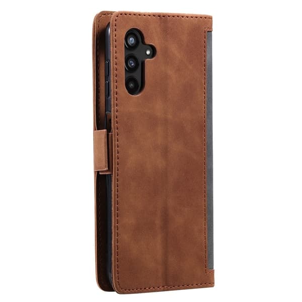 Suburbian läder Samsung Galaxy S25 Plus fodral - Grå Silvergrå