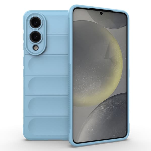 Samsung Galaxy S25 Edge Etui Anti-Drop Mykt, fleksibelt og robust bakdeksel - Babyblå Blue