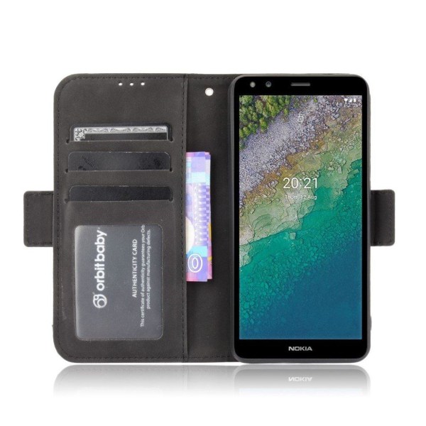 Modernt Nokia C01 Plus fodral med plånbok - Svart Svart