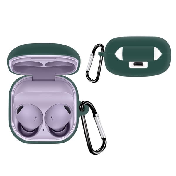 Samsung Galaxy Buds2 Pro / Buds Pro / Live enkelt silikondeksel med spenne - Rød Red